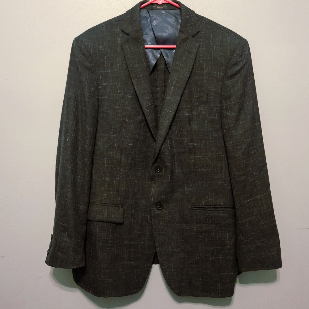 John Varvatos Baxter Suit Jacket Blazer 42R Charcoal New WITH REPLACED BUTTONS